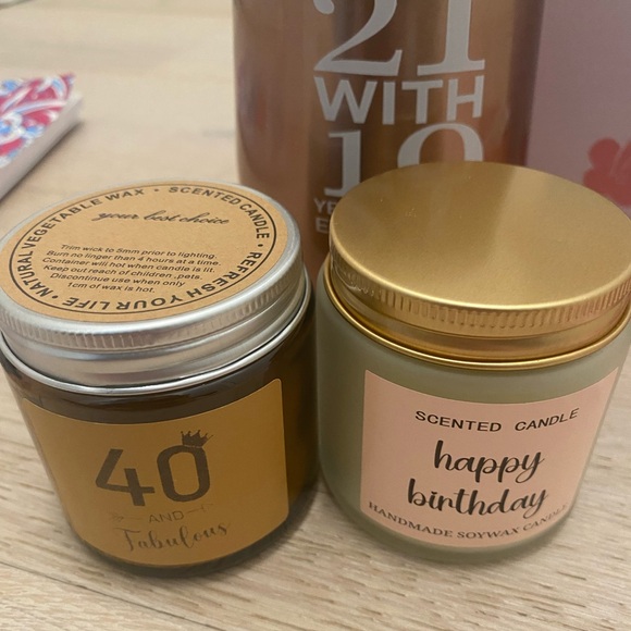 40th Birthday Gift 2 Candles, Cup, Keychain, Coloring Book, Jewelry Cloth,Mirror - Picture 9 of 9